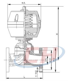氣動PPH隔膜閥結(jié)構(gòu)圖
